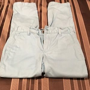 Boys flat front chinos